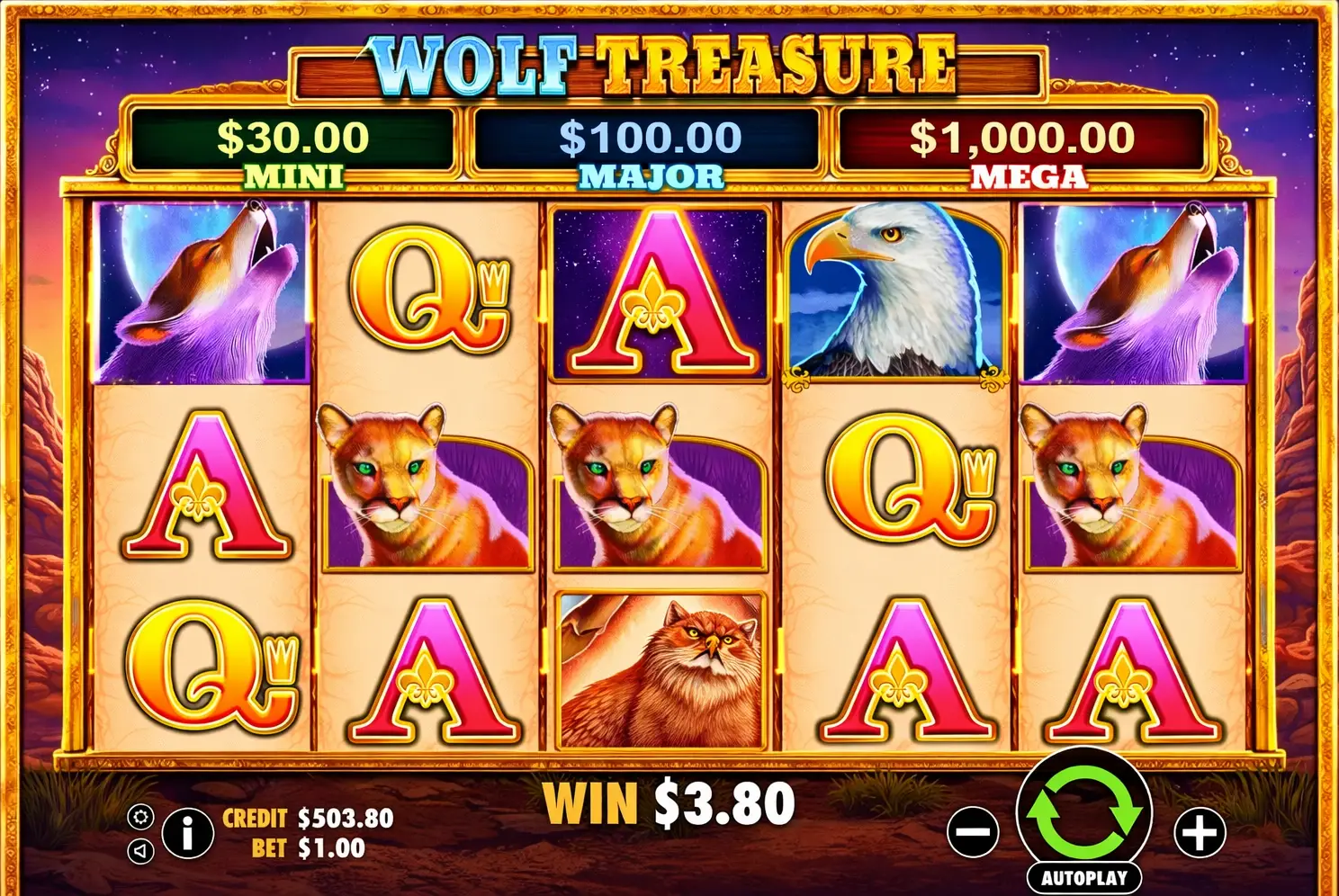 Wolf Treasure Activation Banner